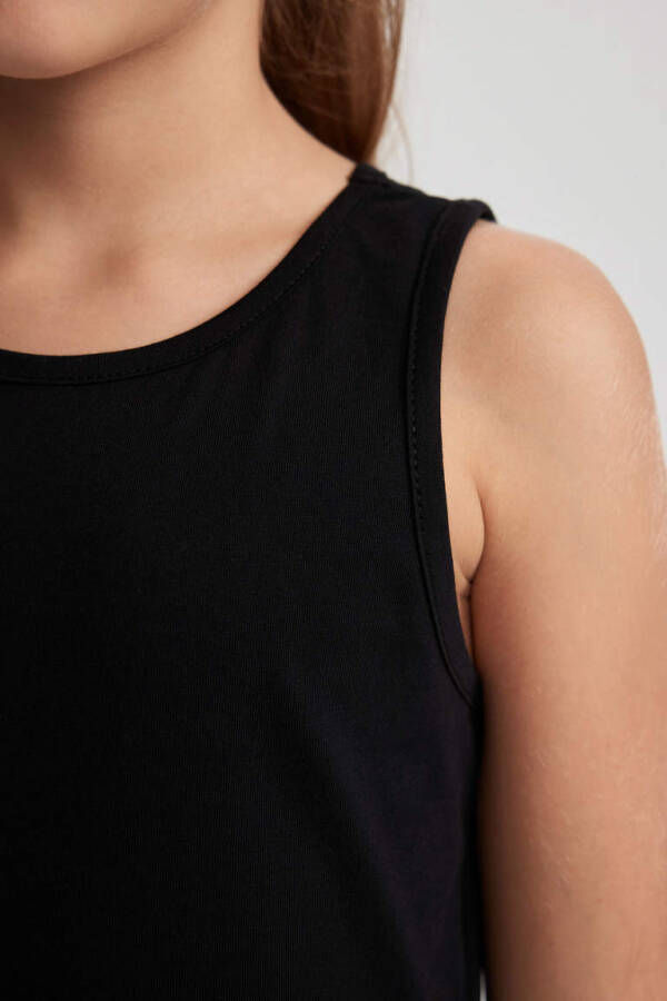 Black Sleeveless Dress for Girls - 4