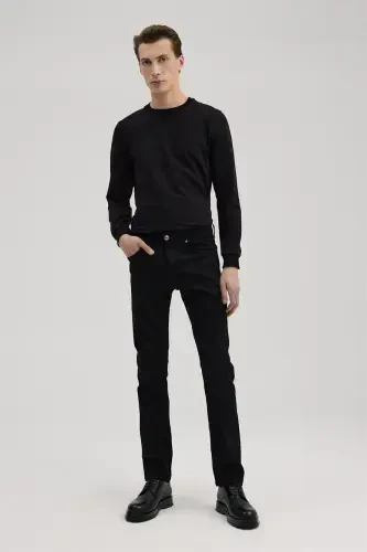 Black Slim Fit 5 Pocket Jean - 1