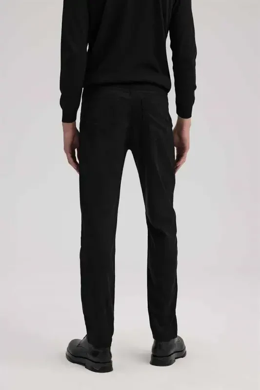Black Slim Fit 5 Pocket Sport Pants - 4