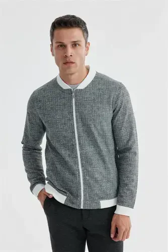 Black Slim Fit Cotton College Transitional Jacket - 2