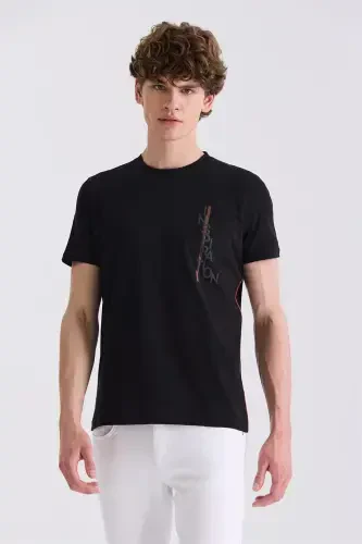 Black Slim Fit Crew Neck T-Shirt 