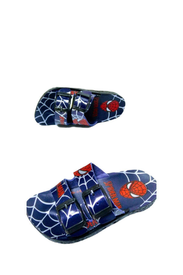 Black Spiderman Slippers for Boys - 21