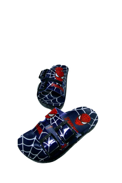 Black Spiderman Slippers for Boys - 22