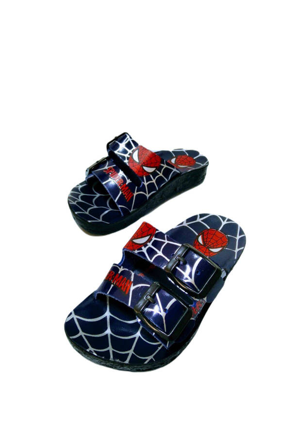 Black Spiderman Slippers for Boys - 24