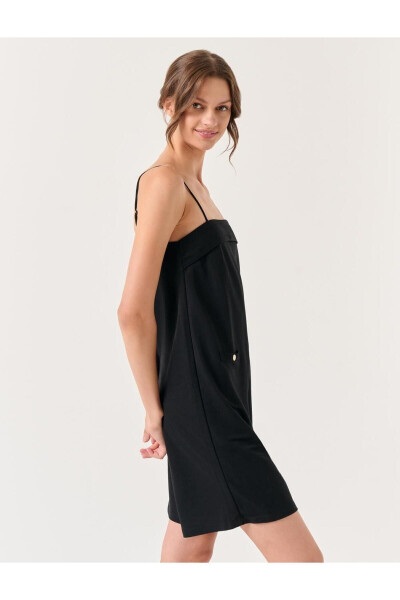 Black Strapless Plain Neck Short Jumpsuit - 26