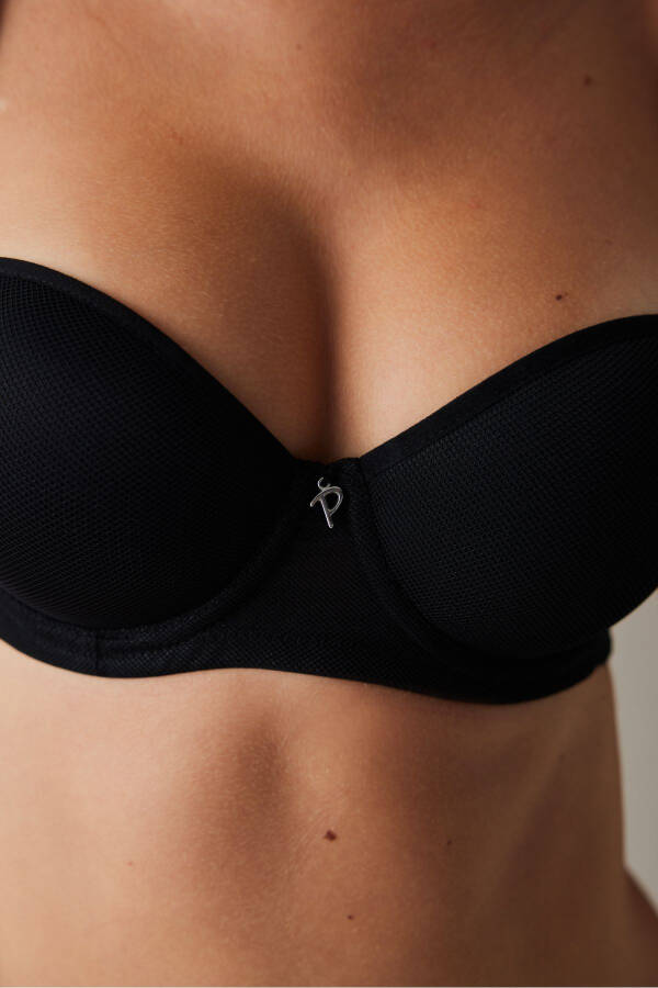 Black Supportive Pop Up Padded Bra - 16