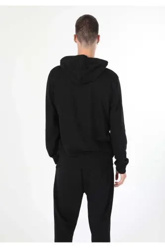 Black sweatshirt for men, regular fit. Cl1055785 - COLIN'S (1)