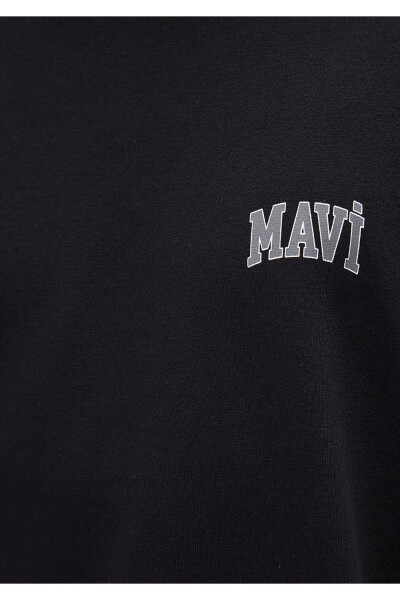 Black Sweatshirt with Logo Print 0611716-900 - 12