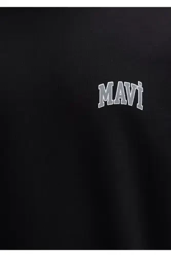 Black Sweatshirt with Logo Print 0611716-900 - 8