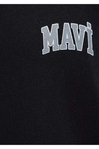 Black Sweatshirt with Logo Print 0611716-900 - 8