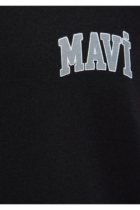 Black Sweatshirt with Logo Print 0611716-900 - 8