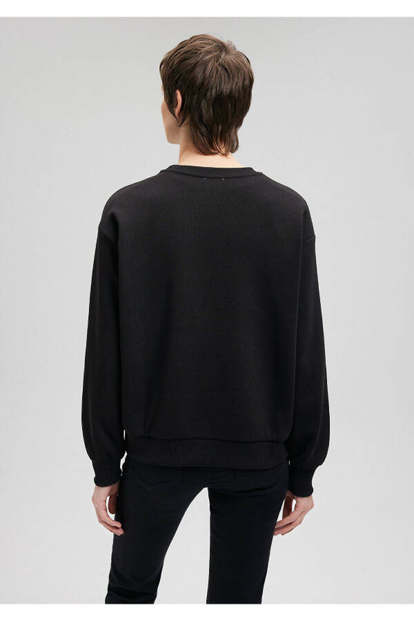 Black Sweatshirt with Logo Print 1611192-900 - 10