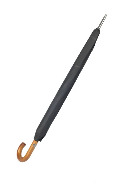 Black Tartan Wooden Handle 16 Steel Rib Premium Luxury Men's Walking Stick Umbrella M21marmpr1025r002 - 4