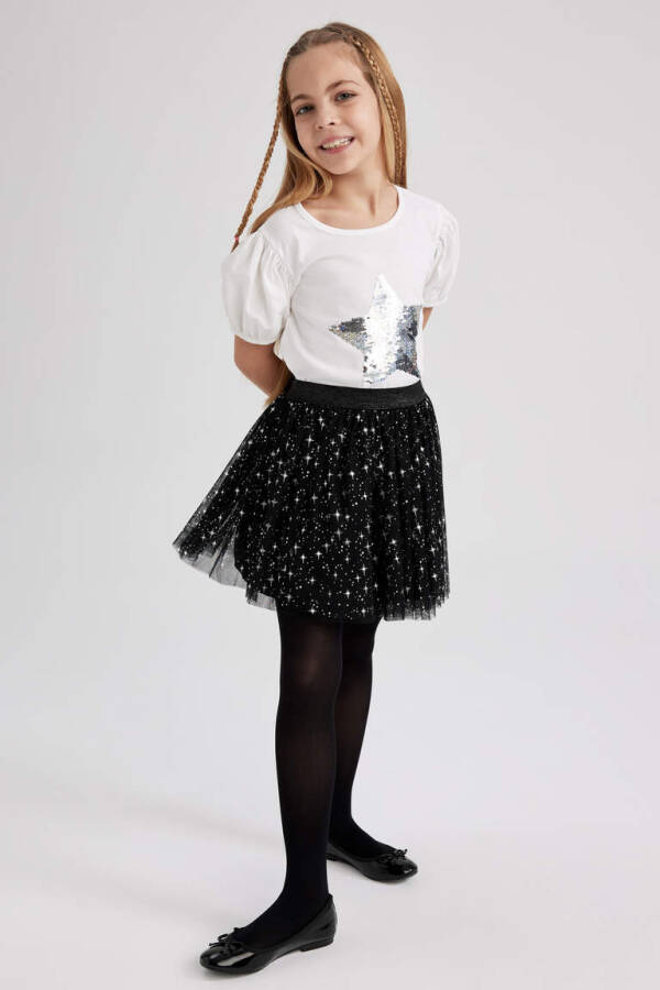 Black Tulle Skirt for Girls - 1