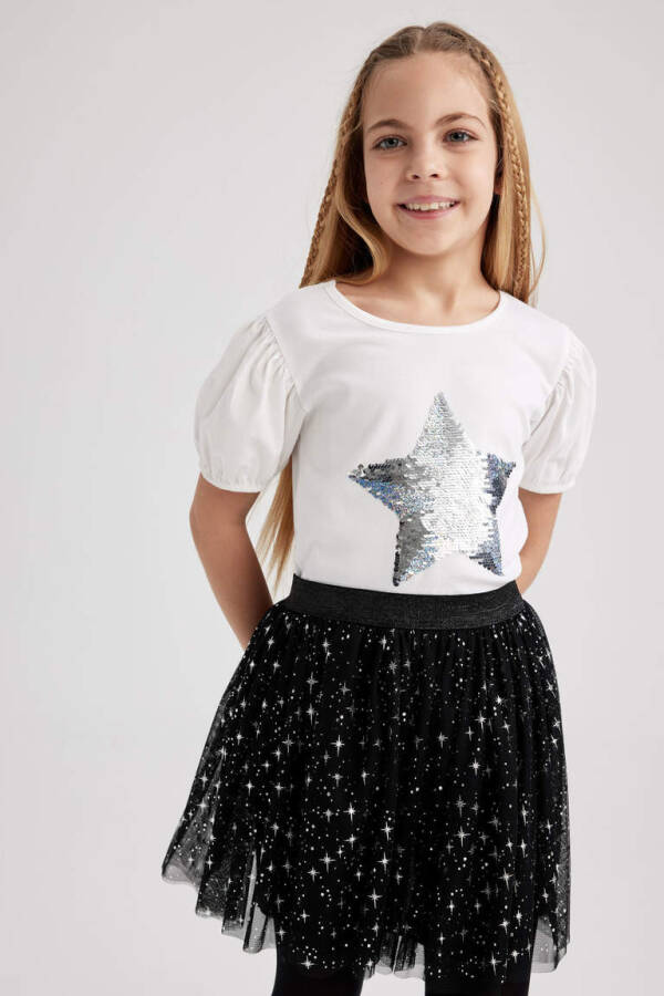 Black Tulle Skirt for Girls - 2