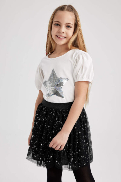 Black Tulle Skirt for Girls - 4