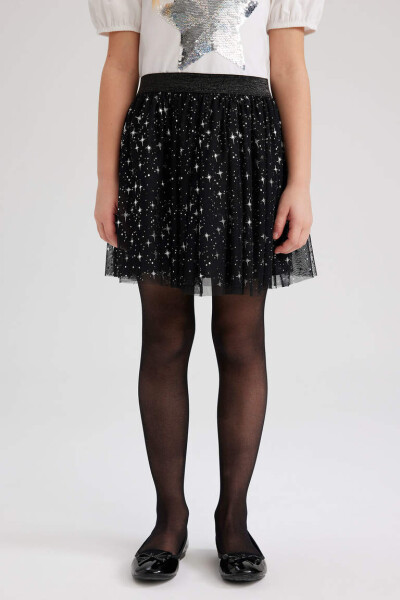 Black Tulle Skirt for Girls - 5