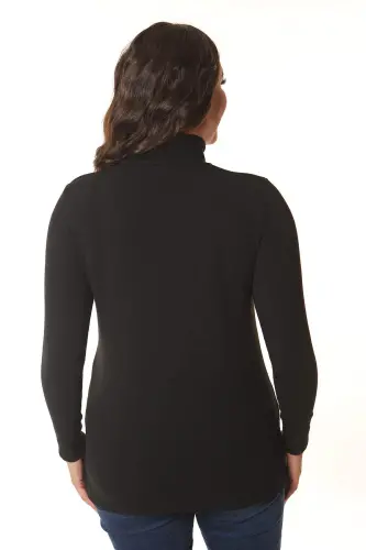Black Turtleneck Knitwear - 5