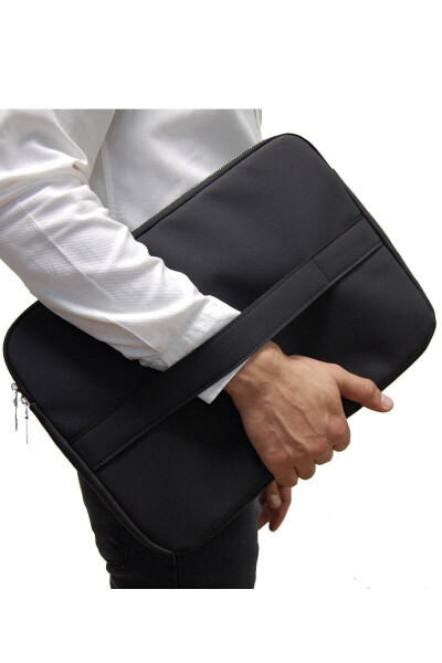 Black Unisex 13-14-15.6 Inch Compatible Macbook Sleeve Notebook Laptop Bag - 3