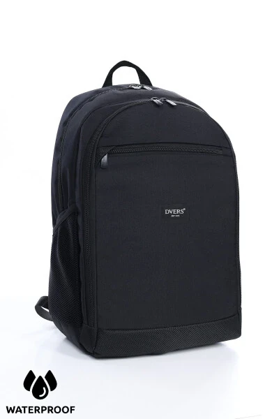 Black Waterproof 3 Compartment Daily Backpack - D'VERS