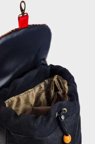 Black Women Backpack-BlackEthnic - 5