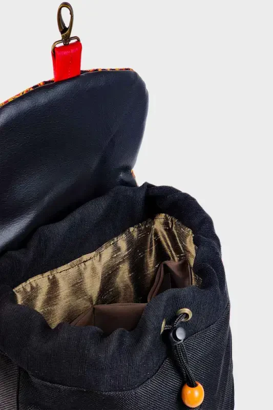 Black Women Backpack-BlackEthnic - 5