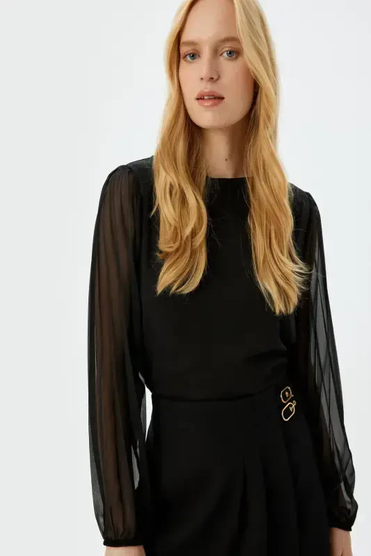 Black Women Blouse 5SAK60023UW - KOTON
