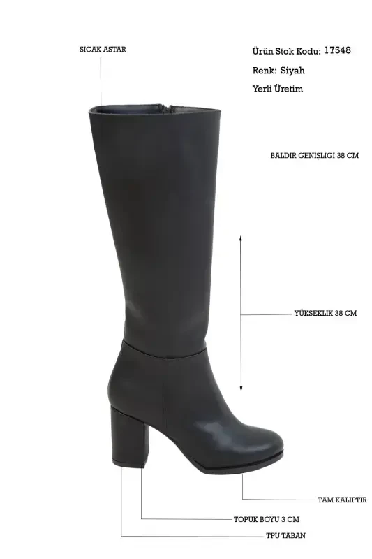 Black Women Boots 17548-BLACK - 2