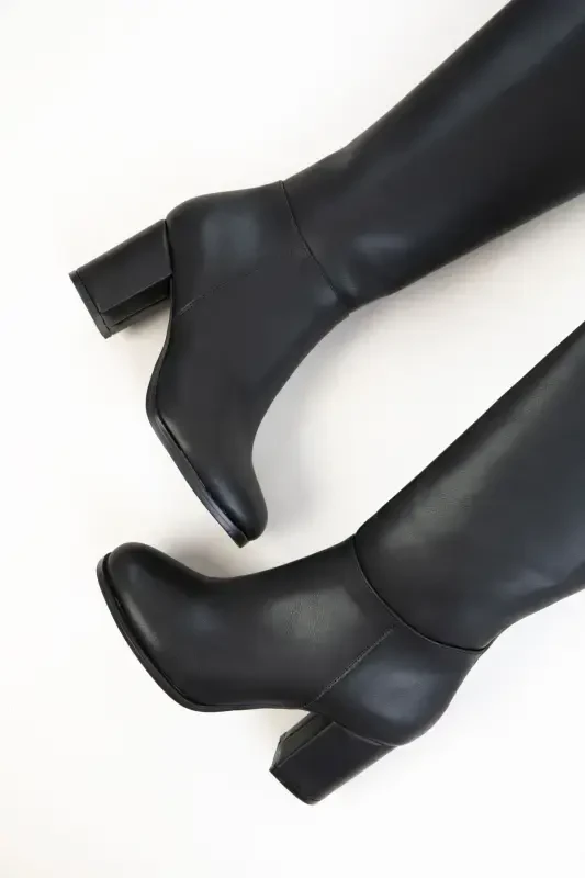 Black Women Boots 17548-BLACK - 6