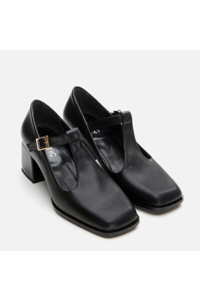 Black Women Chunky Heel - Hotiç (1)