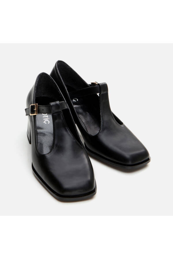 Black Women Chunky Heel - 3