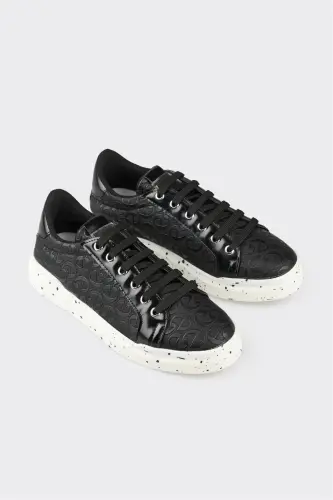 Black Women's Athletic Shoes - ELLE SHOES (1)
