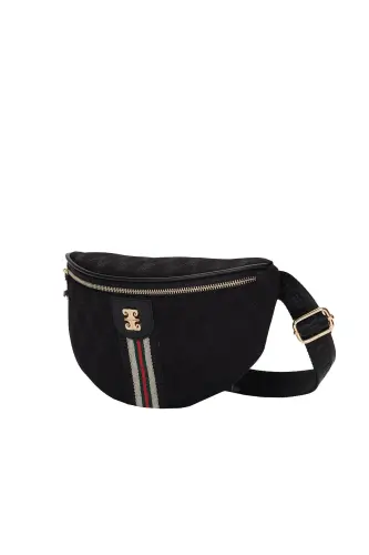 Black Women's Belt Bag 05PO22Y1633-Black - 3