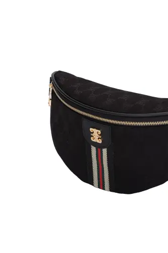 Black Women's Belt Bag 05PO22Y1633-Black - 4