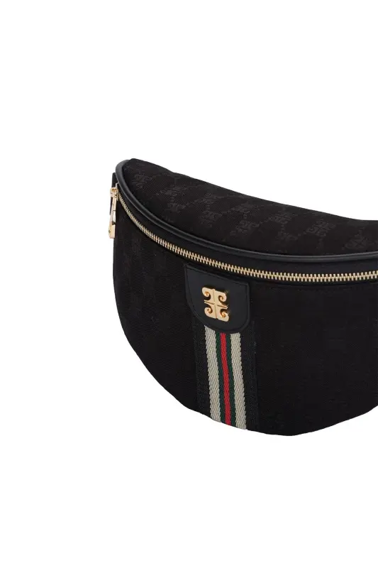 Black Women's Belt Bag 05PO22Y1633-Black - 4