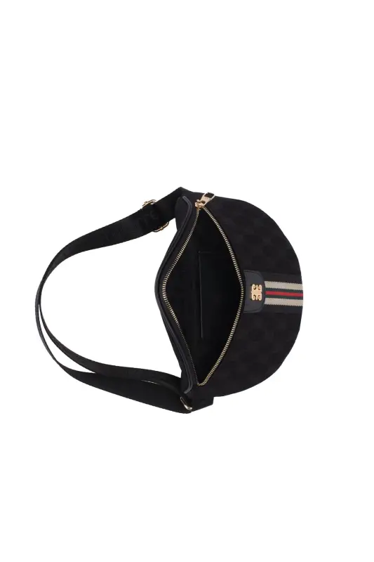 Black Women's Belt Bag 05PO22Y1633-Black - 5