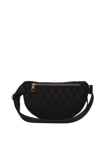 Black Women's Belt Bag 05PO22Y1633-Black - 6