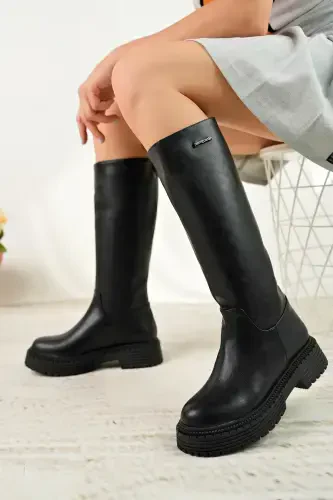 Black women's boots - 1