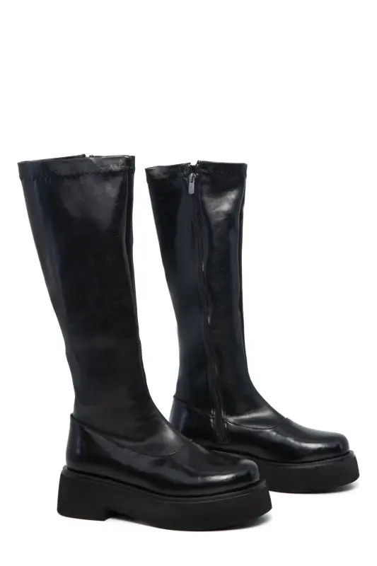 Black Women's Boots - 5