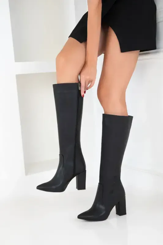 Black Women's Boots (19956) - 1