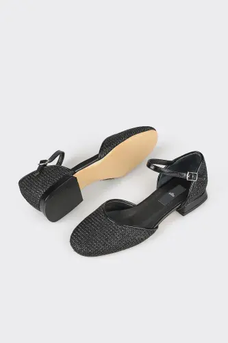 Black Women's Casual Shoes-Black - 3