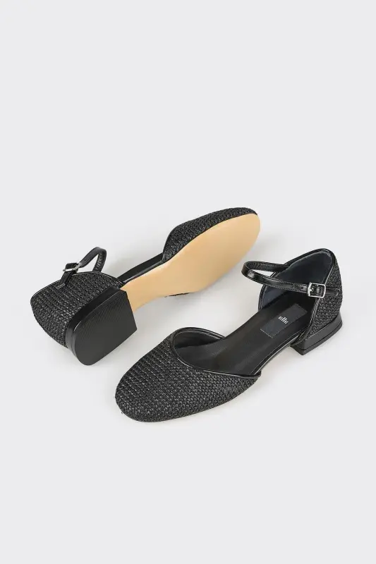 Black Women's Casual Shoes-Black - 3