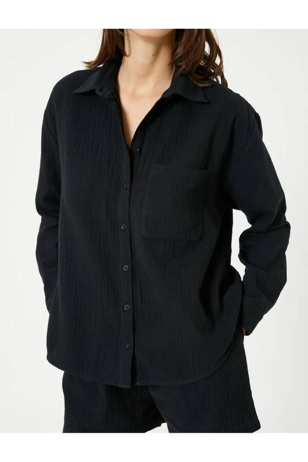 Black women's coat - 5