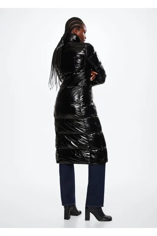 Black Women's Coat 37005132 - Black/Color - 9