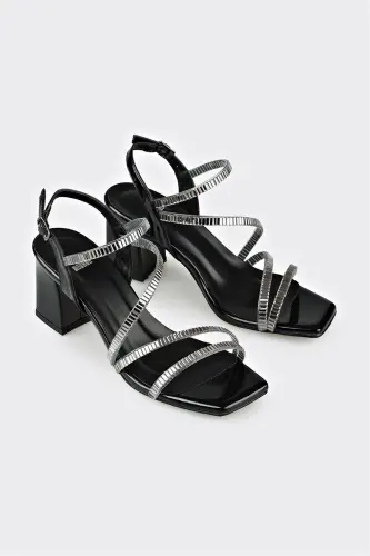 Black Women's Everyday Sandals - ELLE SHOES (1)