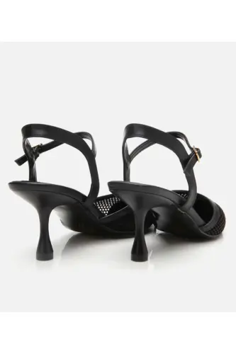 Black Women's Fishnet Stiletto - 6