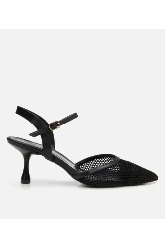 Black Women's Fishnet Stiletto 