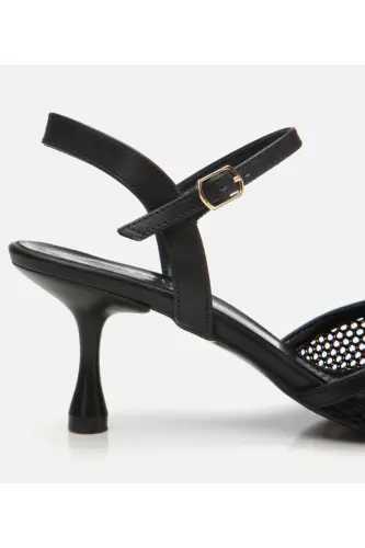 Black Women's Fishnet Stiletto - 3