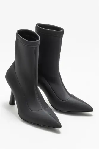 Black Women's High Heel Boot - ELLE SHOES (1)