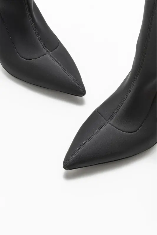 Black Women's High Heel Boot - 3